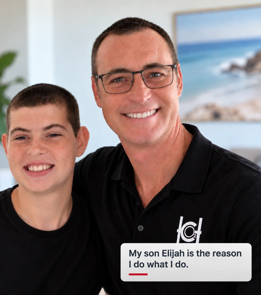 Founder Chris Williams with his son Elijah